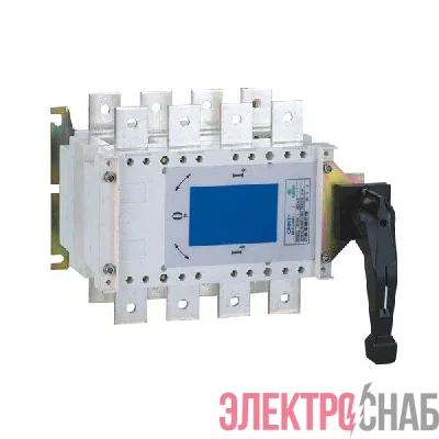 Рубильник перекидной 3п NH40-100/3CS 100А 3 полож. I-0-II стандарт. рукоятка управ. CHINT 393545