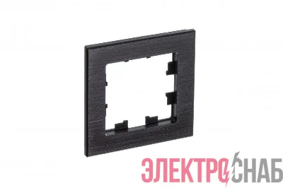 Рамка 1-м ATLASDESIGN NATURE металл оникс SchE ATN312301