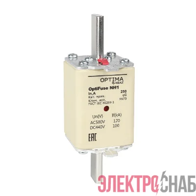Вставка плавкая OptiFuse NH1-200-gG-УХЛ3 КЭАЗ 374945