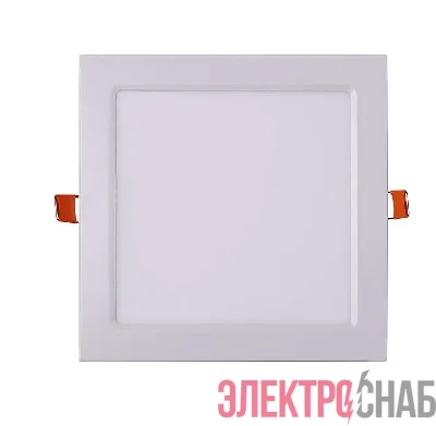 Светильник светодиодный PPL-S WH 15Вт 6500К IP40 190мм ДВО встраив. ультратонкий квадрат JazzWay 5008403A