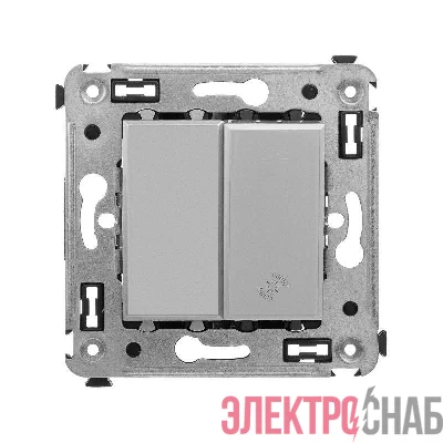 Диммер кнопочный СП Avanti "Закаленная сталь" DKC 4404343