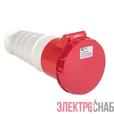 Розетка кабельная 63А 380В 3P+РЕ+N IP67 (235) EKF ps-235-63-380
