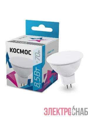 Лампа светодиодная JCDR 8.5Вт 4500К GU5.3 230В КОСМОС LkecLED8.5wJCDRC45
