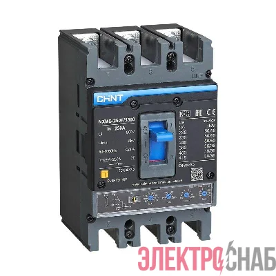 Выключатель автоматический 3п 250А 36кА NXMS-250F с электрон. расцеп. (R) CHINT 264755