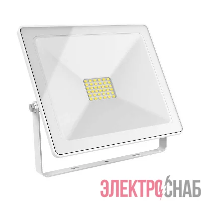 Прожектор светодиодный Elementary 50Вт 3500лм IP65 6500К бел. Gauss 613120350