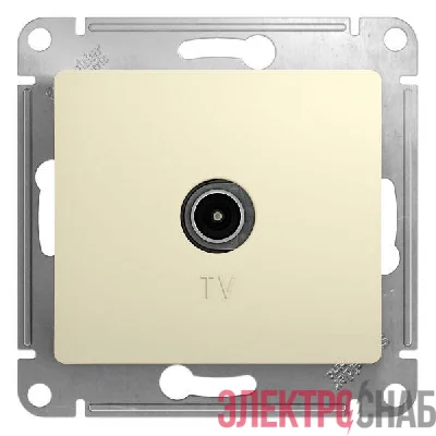 Механизм розетки TV 1-м СП Glossa проходной 4DB беж. SchE GSL000292