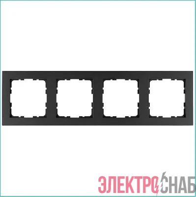 Рамка 4-м G-Classic антрацит Jasmart G1004B