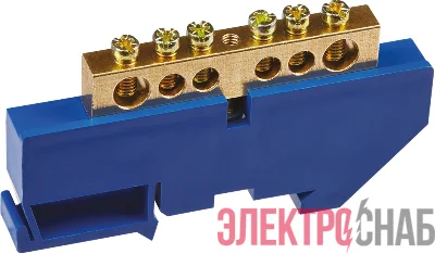 Шина нулевая на DIN-изоляторе 8х12-6 Navigator 71158