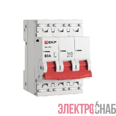 Выключатель нагрузки 3п 80А ВН-125N PROxima EKF S1253080