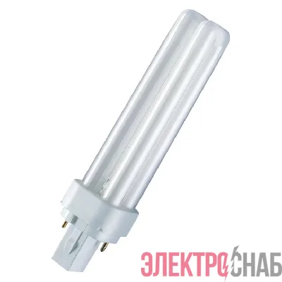 Лампа люминесцентная компактная DULUX D 18Вт/830 G24d-2 OSRAM 4099854122934