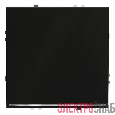 Переключатель проходной 1-кл. СП S70 10А с подсветкой механизм черн. матов. Voltum VLS010408