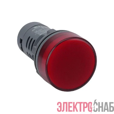 Лампа светосигнальная SB7 d22мм 230В AC красн. моноблочная SE SB7EV04MP