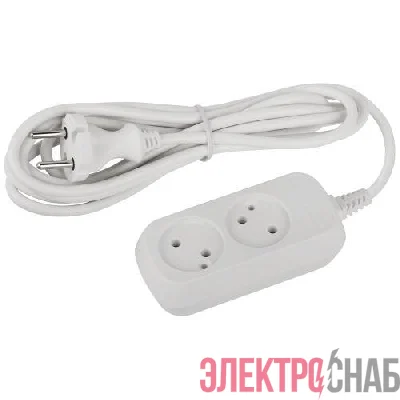 Удлинитель 2х3м без заземл. ПВС 2х0.75 UDL-10-230 Greenline Эра Б0065067