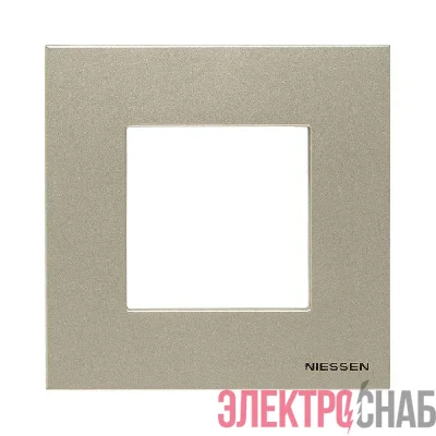 Рамка 1-м 2мод. Zenit шампань ABB 2CLA227100N1901