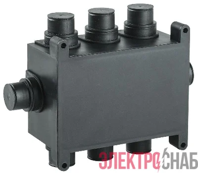 Коробка распаячная 118х76х60мм для монолит. строител. черн. IEK UKM10-118-076-060-O-K02