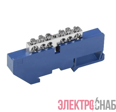 Шина нулевая на DIN-изол. Ni ШНИ-6х9-6-Д-С IEK YNN10-06-D-K07-N