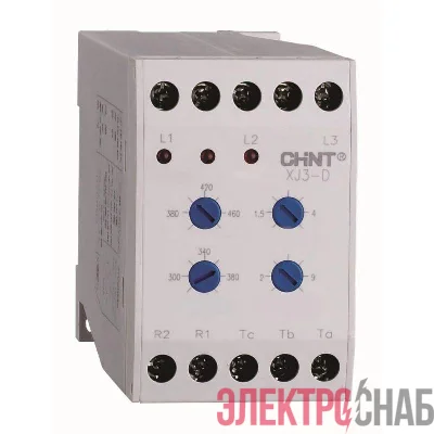 Реле контроля фаз XJ3-D AC 380В CHINT 284003
