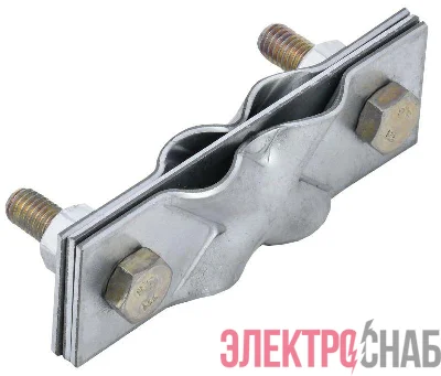 Зажим заземления диагональный полоса/пруток-полоса/пруток оцинк. сталь IEK ZGC12-11-1-16-40