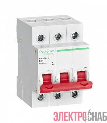 Выключатель нагрузки 3п 63А 400В City9 Set SE C9S16363