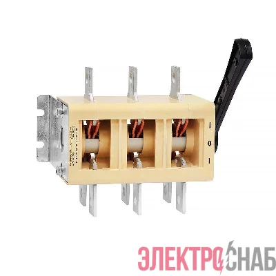 Выключатель-разъединитель 3п 630А ВР32-39 А 70220-00 УХЛ3 IP00 два направления несъемная боков. рукоятка Электротехник ET276979