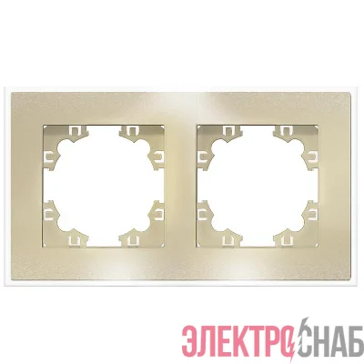 Рамка 2-м Афина стеклянная зол. UNIVersal 2291