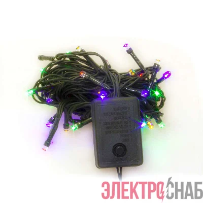 Гирлянда LD100C-GM 100 светодиод. LED 8 реж. 10м разноцв. SHLights 4607144116770