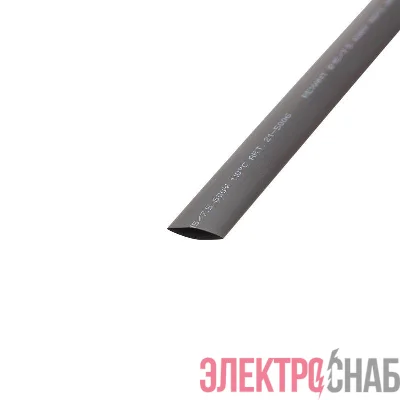 Трубка термоусадочная ТУТ нг 15.0/7.5 черн. 1м REXANT 21-5006