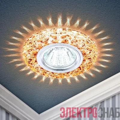 Светильник светодиодный DK LD4 TEA/WH декор cо светодиодной подсветкой (белый) чай ЭРА Б0019206