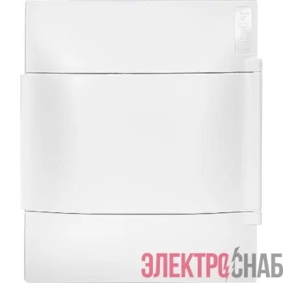 Щиток пластиковый навесной Practibox S 1х4 бел. дверь Leg 134604