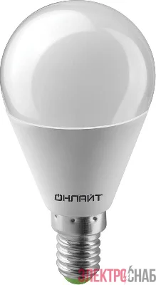Лампа светодиодная 61 966 OLL-G45-10-230-4K-E14 10Вт ОНЛАЙТ 61966