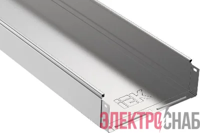 Лоток листовой неперфорированный 200х100 L3000 сталь 0.8мм IEK CLN10-100-200-3