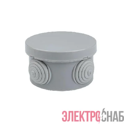 Коробка распаячная КМР-040-038 наружная с крышкой 65х40 4 мембранных ввода IP54 розн. стикер PROxima EKF plc-kmr-040-038-r