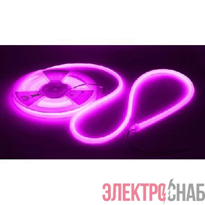 Лента светодиодная LS2835-9.6-120-24-V-IP68-5м 24В термостойкая для бани фиолет. (в комплекте: 2 заглушки; 10 крепежей)(уп.5м) Эра Б0062357