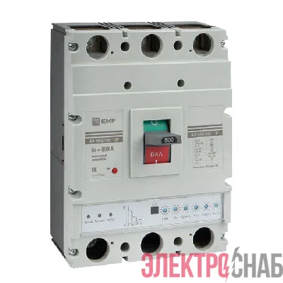 Выключатель автоматический 3п 800/800А 75кА ВА-99М PROxima электр. расцеп. EKF mccb99-800-800me