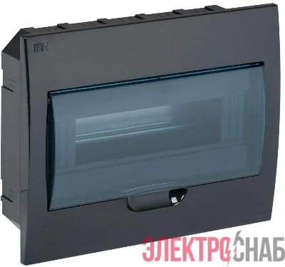Корпус встраиваемый ЩРВ-П-12 Krepta 3 IP41 пластик. черн. IEK MKP12-V-12-41-K02