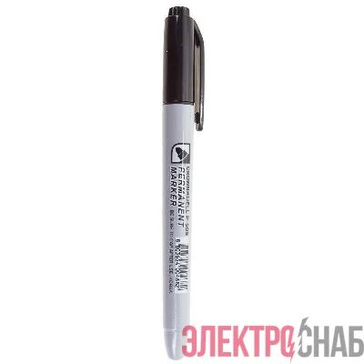 Маркер перманентный "Multi Marker Slim" 2мм пулевидный черн. Crown 08-8201