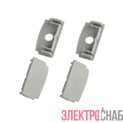 Набор заглушек 6114-3 для профиля 6114 2шт глухие 2шт с отверстием Эра Б0062815