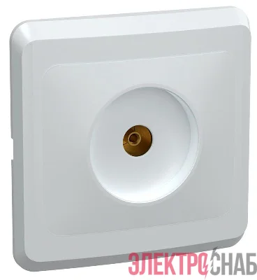 Розетка телевизионная TV 1-м СП Вега РТВ10-ВБ бел. GENERICA EAV10-K01-DM