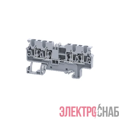 Клемма с четырьмя контактами пружинная OptiClip СX-2.5-QUATTRO-(0.2-4)-I сер. КЭАЗ 289753