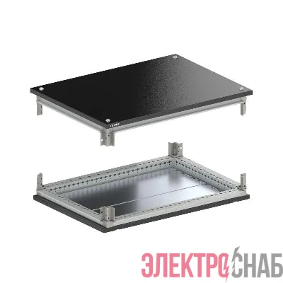 Крыша и основание RAL9005 с направляющими для корпусов CQE N ШхГ 600х400мм DKC R5NKTB64
