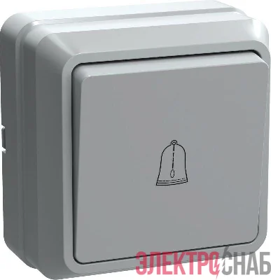 Выключатель кнопочный 1-кл. ОП Октава 10А IP20 ВСк20-1-0-ОБ бел. GENERICA EVO13-K01-10-DC