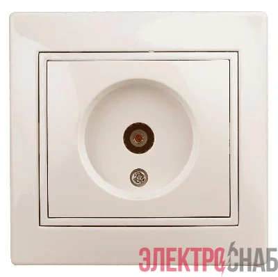 Розетка TV СП Plano 1-301-02 одиночная IP20 сл. кость Intro Б0027618