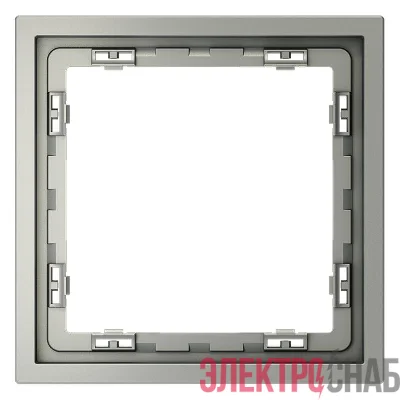 Рамка 1-м S70 пластик. сталь Voltum VLS100105