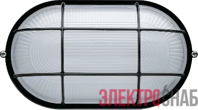 Светильник ЛОН 94 814 NBL-O2-100-E27/BL 1х100Вт E27 IP54 (аналог НПБ 1202 черн. овал с решеткой 100Вт) Navigator 94814