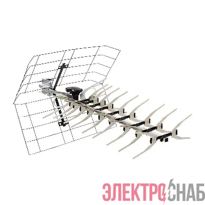 Антенна ТВ наружная для цифрового телевидения DVB-T2 (модель RX-412) (коробка) Rexant 34-0412