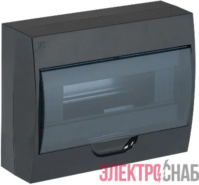 Корпус навесной ЩРН-П-12 Krepta 3 IP41 пластик. черн. IEK MKP12-N-12-41-K02