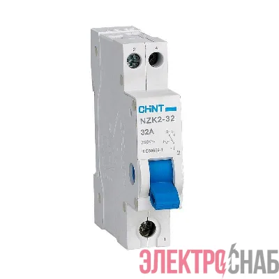Переключатель модульный 1п 32А 2 полож. NZK2-32 CHINT 643002