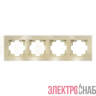 Рамка 4-м Афина стеклянная зол. UNIVersal 2293