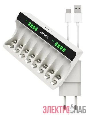 Зарядное устройство для АА ААА 8 слотов КОСМОС KOC520