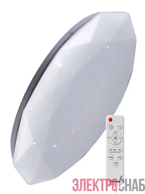 Светильник светодиодный PREMIUM DIAMOND 75Вт 230В 3000-6500К 6000лм IP40 500х90мм настенно-потолочный управляемый с пультом ДУ КОСМОС KSDiam75W